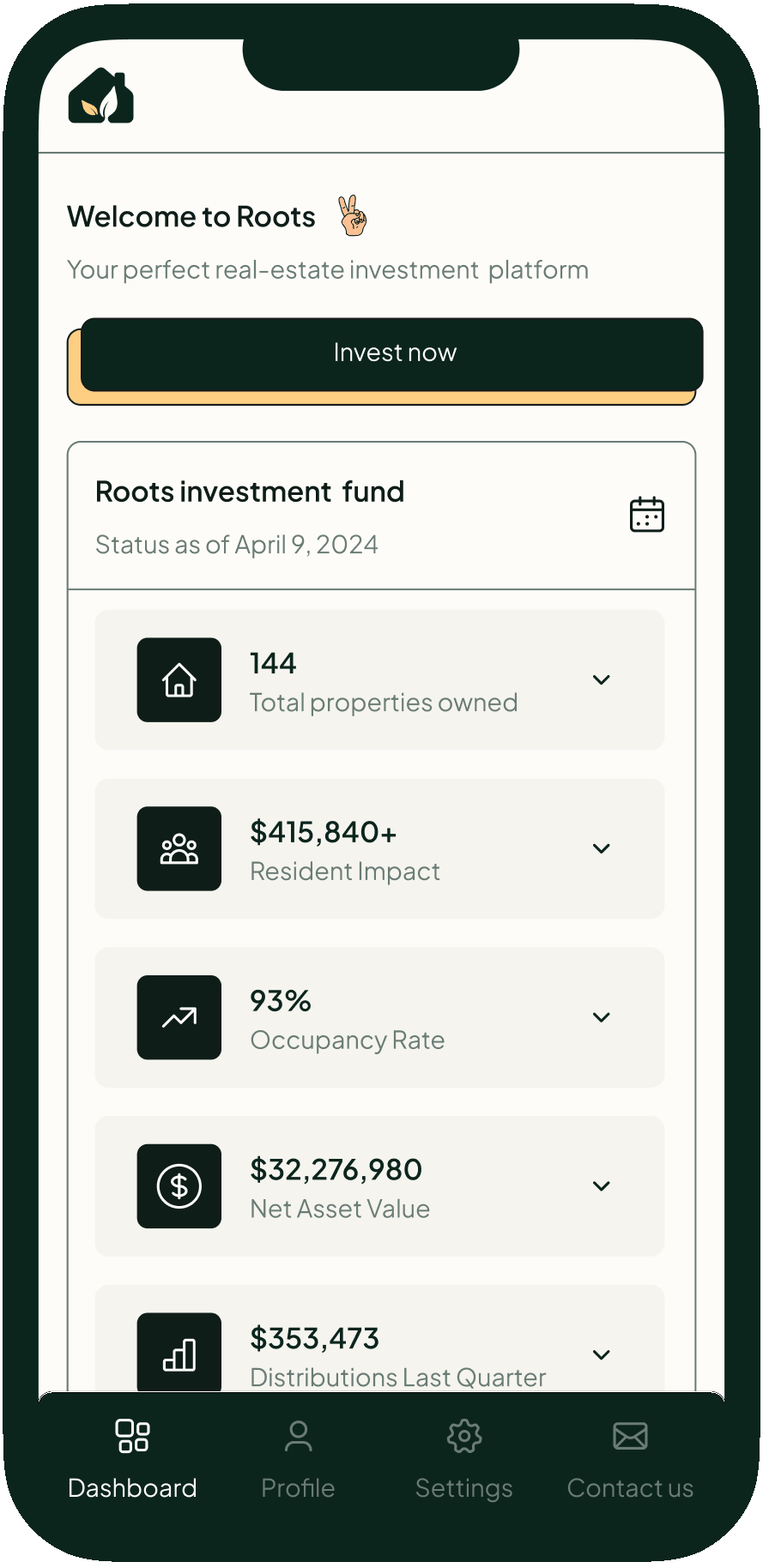 Roots Real Estate Investment Community REIT Invest With Roots